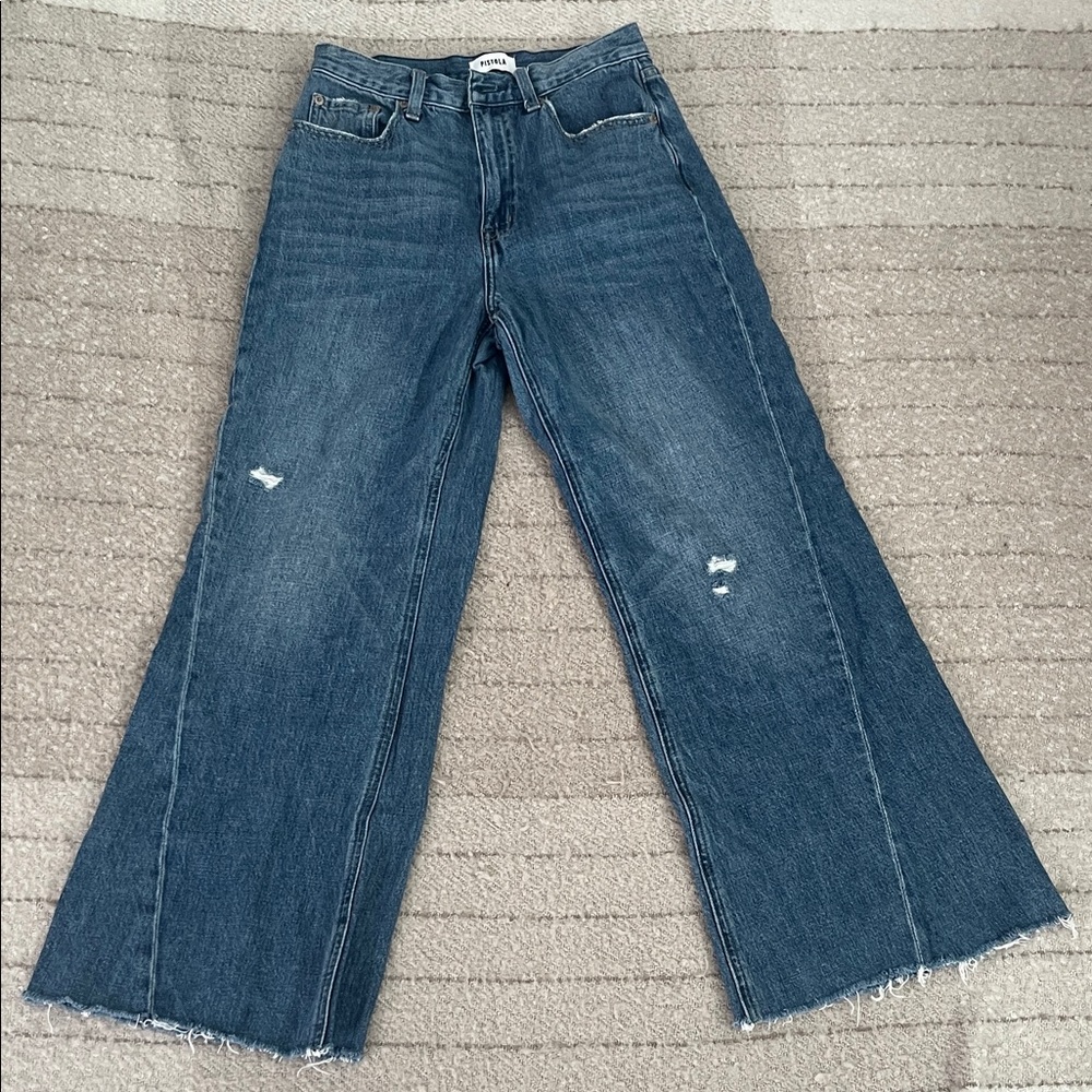 Pistola Blue Wide-Leg Jeans
